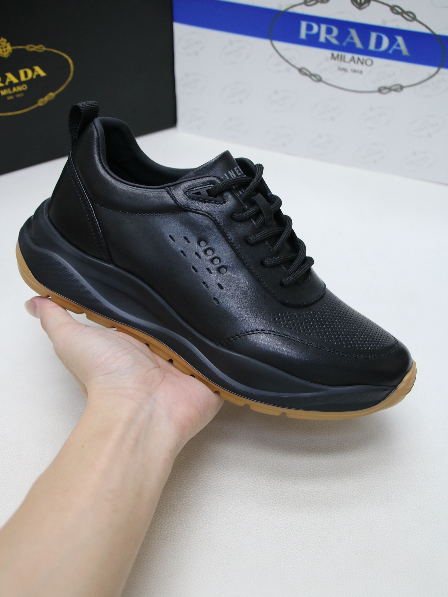 PRADA Lace Black Leather - Formal PCL7 - Image 7