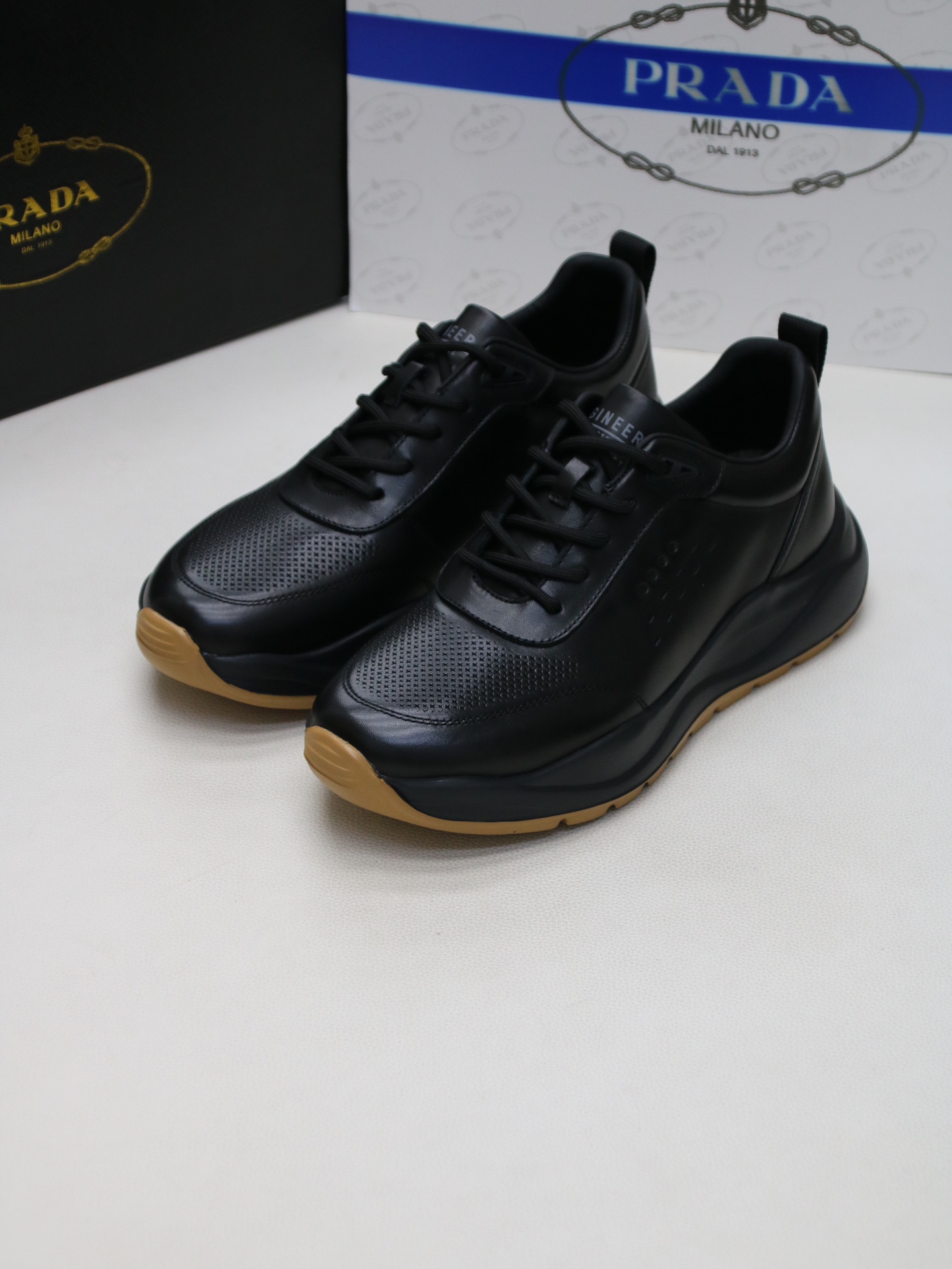 PRADA Lace Black Leather - Formal PCL7 - Image 9